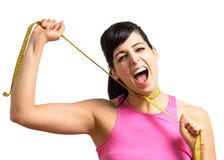 Het verliezende gewicht is hard stock afbeelding Het verliezende gewicht is hard stock afbeelding