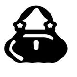 Het vrouwelijke vectordieteken en het symbool van het portefeuillepictogram op witte achtergrond, het Vrouwelijke concept van het royalty-vrije illustratie Het vrouwelijke vectordieteken en het symbool van het portefeuillepictogram op witte achtergrond, het Vrouwelijke concept van het royalty-vrije illustratie