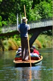 Het wegschoppen op de rivier van Avon Christchurch - Nieuw Zeeland Stock Afbeeldingen Het wegschoppen op de rivier van Avon Christchurch - Nieuw Zeeland Stock Afbeeldingen
