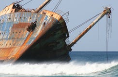 Het wrak van het schip Het wrak van het schip