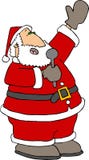 Het zingen Kerstman stock illustratie Het zingen Kerstman stock illustratie