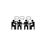 het zitten het spreken, bedrijfpictogram Element van het pictogram van de zittingshouding voor mobiele concept en webtoepassingen stock illustratie het zitten het spreken, bedrijfpictogram Element van het pictogram van de zittingshouding voor mobiele concept en webtoepassingen stock illustratie