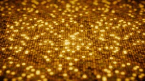 Hexadecimal symbols flashing on a gold computer screen. Loopable 3D animation royalty free illustration Hexadecimal symbols flashing on a gold computer screen. Loopable 3D animation royalty free illustration
