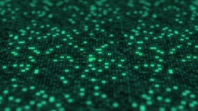Hexadecimal symbols flashing on a green computer screen. Loopable 3D animation vector illustration Hexadecimal symbols flashing on a green computer screen. Loopable 3D animation vector illustration