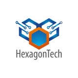 Hexagon conceptontwerp van het technologieembleem Element van het symbool het grafische malplaatje stock illustratie Hexagon conceptontwerp van het technologieembleem Element van het symbool het grafische malplaatje stock illustratie