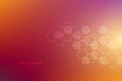 Hexagonale moleculaire structuur voor medisch, wetenschap en digitaal technologieontwerp Abstracte geometrische vectorachtergrond royalty-vrije illustratie Hexagonale moleculaire structuur voor medisch, wetenschap en digitaal technologieontwerp Abstracte geometrische vectorachtergrond royalty-vrije illustratie