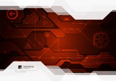 Hi-tech digitale technologie en techniekachtergrond Vector royalty-vrije illustratie Hi-tech digitale technologie en techniekachtergrond Vector royalty-vrije illustratie
