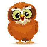 Hibou mignon de dessin animé illustration de vecteur Hibou mignon de dessin animé illustration de vecteur