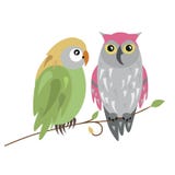 Hiboux illustration libre de droits Hiboux illustration libre de droits