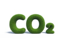 Hierba verde del CO2 bajo la forma de cartas libre illustration Hierba verde del CO2 bajo la forma de cartas libre illustration