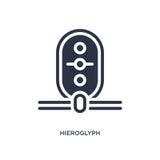 hieroglyph icon on white background. Simple element illustration from desert concept stock illustration hieroglyph icon on white background. Simple element illustration from desert concept stock illustration