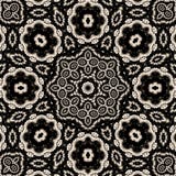 High Contrast Floral Mandala Royalty Free Stock Images
