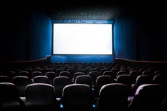 High contrast image of movie theater screen stock images High contrast image of movie theater screen stock images