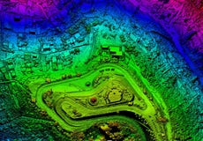 High Resolution Orthorectified, Orthorectification Aerial Map Used For Photogrammetry