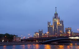 High-rise building on Kotelnicheskaya embankment stock photo High-rise building on Kotelnicheskaya embankment stock photo