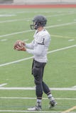 Football player holding ball royalty free stock images Football player holding ball royalty free stock images