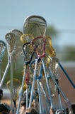 High School secundaria LaCrosse de las muchachas foto de archivo High School secundaria LaCrosse de las muchachas foto de archivo