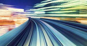 High speed technology concept via a Tokyo monorail stock images High speed technology concept via a Tokyo monorail stock images