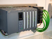 High technology Industrial Machine control by PLC programing log royalty free stock photo High technology Industrial Machine control by PLC programing log royalty free stock photo