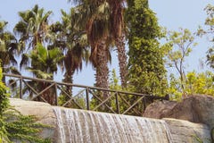 High waterfall in the natural Park stock photos High waterfall in the natural Park stock photos