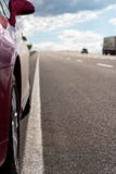 Highway and Car royalty free stock images Highway and Car royalty free stock images