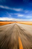 Highway through desert