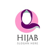 hijab girl women head cover logo design vector illustration hijab girl women head cover logo design vector illustration