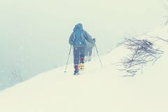 Hike do inverno imagens de stock Hike do inverno imagens de stock