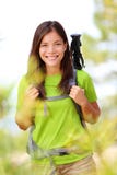 Hiker portrait - hiking woman Royalty Free Stock Images Hiker portrait - hiking woman Royalty Free Stock Images