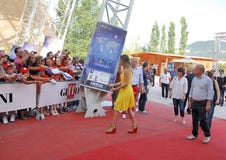 Hilary Swank al Giffoni Film Festival 2011 royalty free stock image Hilary Swank al Giffoni Film Festival 2011 royalty free stock image