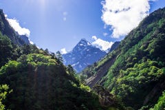 Himalayanmountainrange innevato immagine stock Himalayanmountainrange innevato immagine stock
