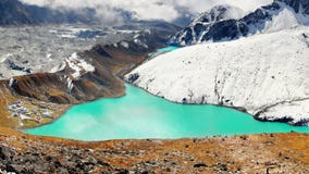 Himalayas Mountains, Peaks Glacier Lakes, Nepal Royalty Free Stock Photography Himalayas Mountains, Peaks Glacier Lakes, Nepal Royalty Free Stock Photography