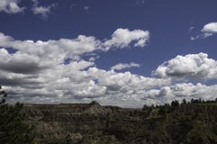 Himmel över den Makoshika delstatsparken Montana arkivbilder Himmel över den Makoshika delstatsparken Montana arkivbilder