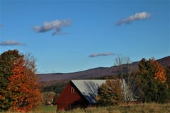 Hint of Autumn on a Vermont Farm royalty free stock images Hint of Autumn on a Vermont Farm royalty free stock images
