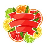 Hintergrund mit Zitrusfruchtscheiben Mischung der Zitronenkalkpampelmuse und -orange Stockbilder Hintergrund mit Zitrusfruchtscheiben Mischung der Zitronenkalkpampelmuse und -orange Stockbilder