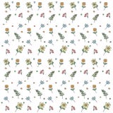 Hintergrund nahtloses a viele farbigen Blumen stock abbildung Hintergrund nahtloses a viele farbigen Blumen stock abbildung