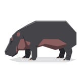 Hippopotamus2 géométrique plat Photographie stock Hippopotamus2 géométrique plat Photographie stock