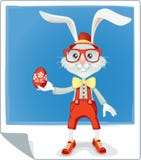 Hipster Easter Bunny Cartoon Stock Image Hipster Easter Bunny Cartoon Stock Image
