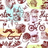 Hipster Seamless Royalty Free Stock Photo Hipster Seamless Royalty Free Stock Photo