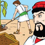 Historias de la biblia - la parábola del higo libre illustration Historias de la biblia - la parábola del higo libre illustration