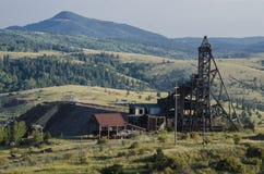 Historic Gold Mine in Victor Colorado royalty free stock photos Historic Gold Mine in Victor Colorado royalty free stock photos