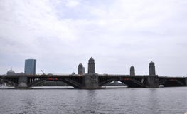 Historic Longfellow Bridge over Charles river from Boston in Massachusettes state of USA Royalty Free Stock Image Historic Longfellow Bridge over Charles river from Boston in Massachusettes state of USA Royalty Free Stock Image