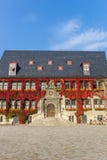 Historic town hall at the market square of Quedlinburg stock image Historic town hall at the market square of Quedlinburg stock image