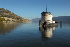 Historic Tugboat, Okanagan Lake, Penticton Royalty Free Stock Photography Historic Tugboat, Okanagan Lake, Penticton Royalty Free Stock Photography