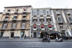 Historical buildings in historic center of Catania, Sicily. Italy stock photos Historical buildings in historic center of Catania, Sicily. Italy stock photos