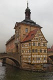 Historical city hall in the river Regnitz in Bamberg Stock Photography Historical city hall in the river Regnitz in Bamberg Stock Photography