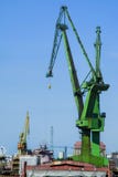 Historical crane in the shipyard in Gdansk, Poland stock photo Historical crane in the shipyard in Gdansk, Poland stock photo