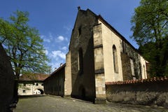 Red Monastery Church, Spis region, Slovakia royalty free stock images Red Monastery Church, Spis region, Slovakia royalty free stock images
