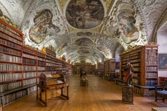 Historical library of Strahov Monastery in viena stock photography Historical library of Strahov Monastery in viena stock photography