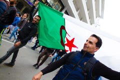 Historical protests in Algeria for changement royalty free stock photography Historical protests in Algeria for changement royalty free stock photography